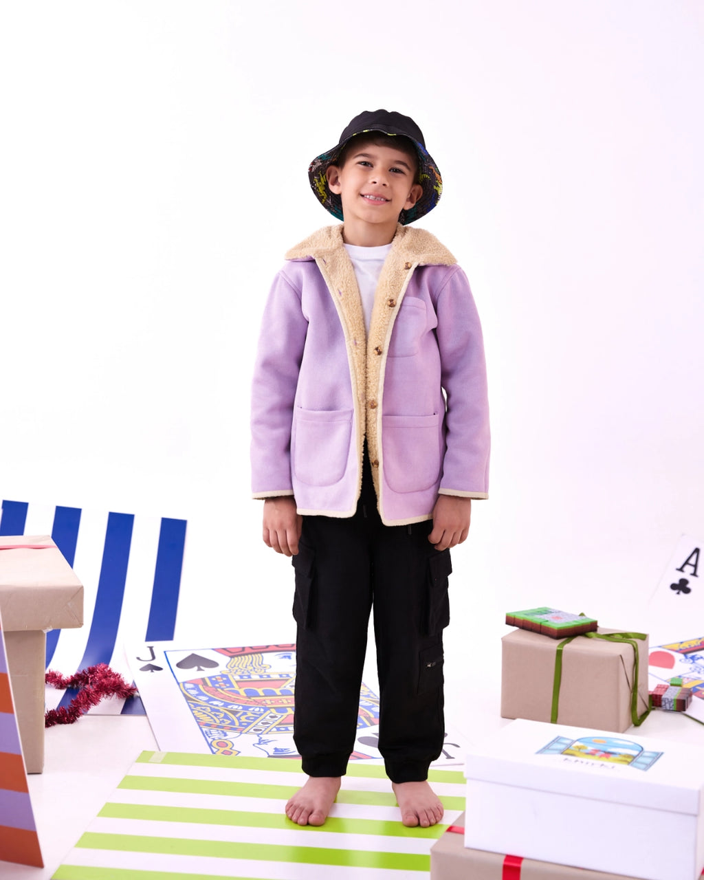 Lilac Reversible Suede Jacket