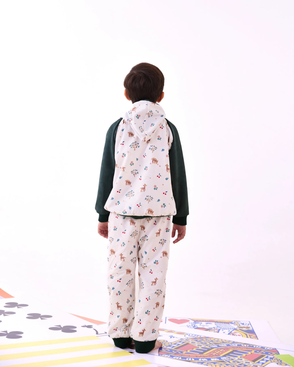 Boys Green and White Co-ord Set