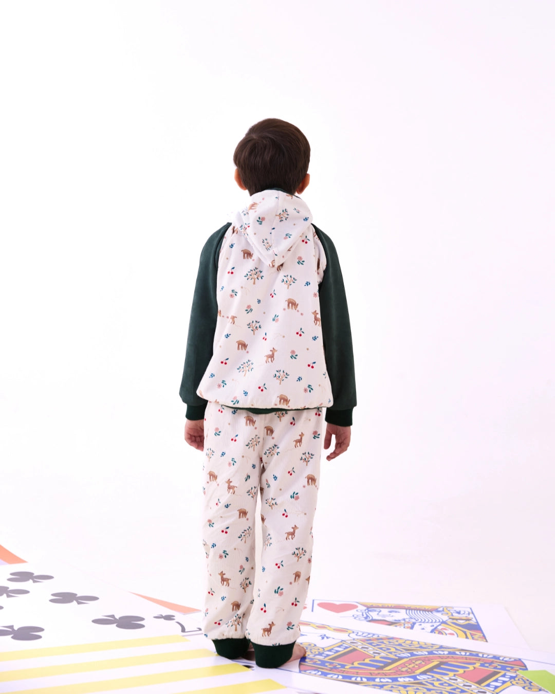 Boys Green and White Co-ord Set