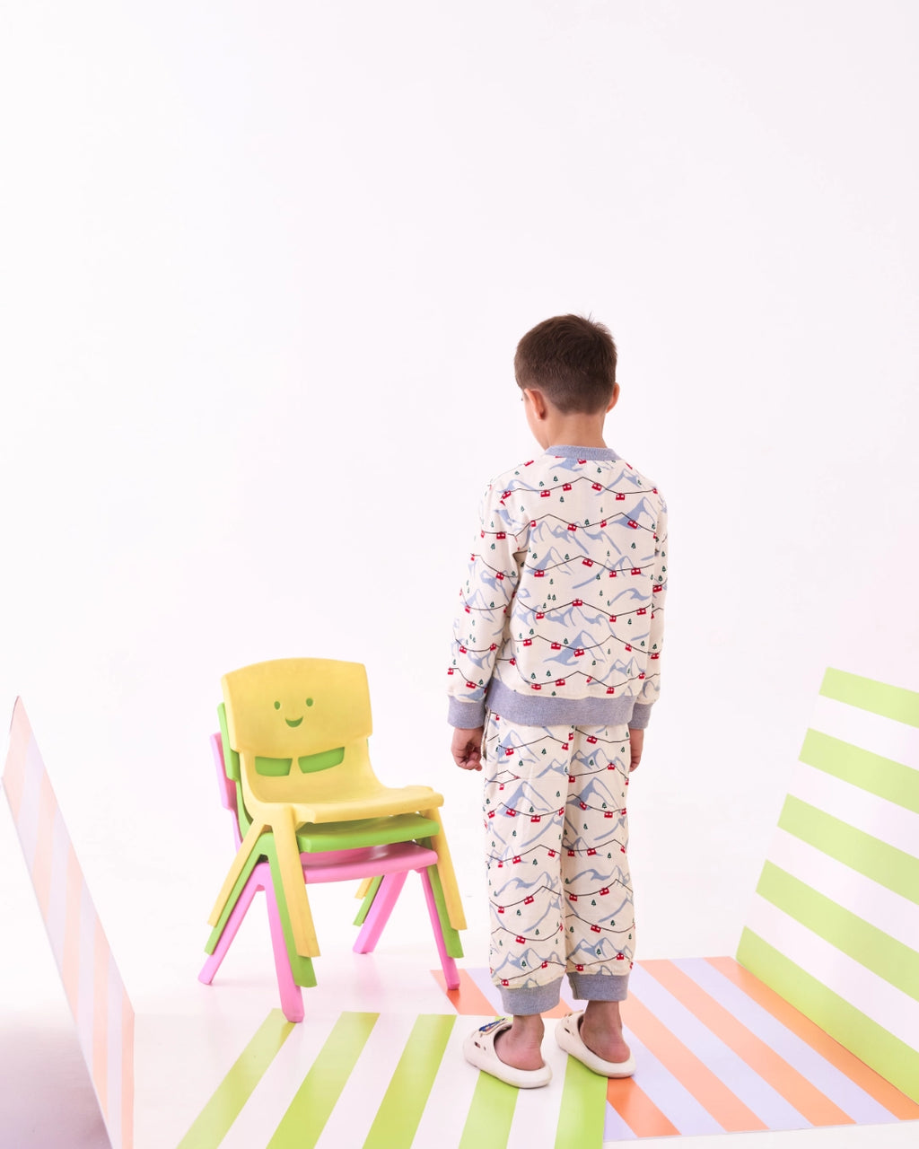 Holiday Gift Print Night Suit