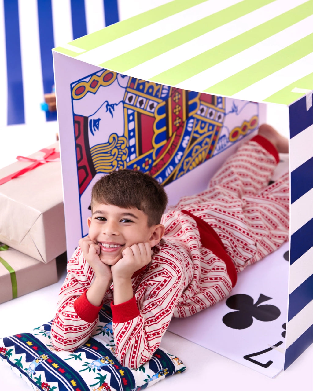 Heart Print Winter Night Suit