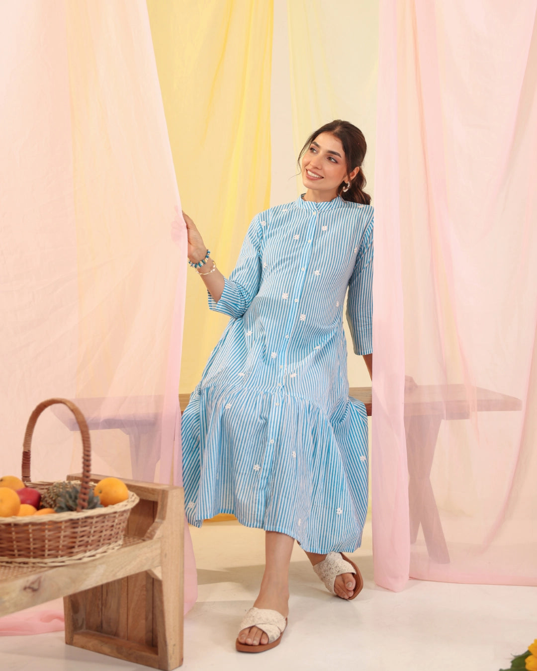 Lily Maternity Midi Dress