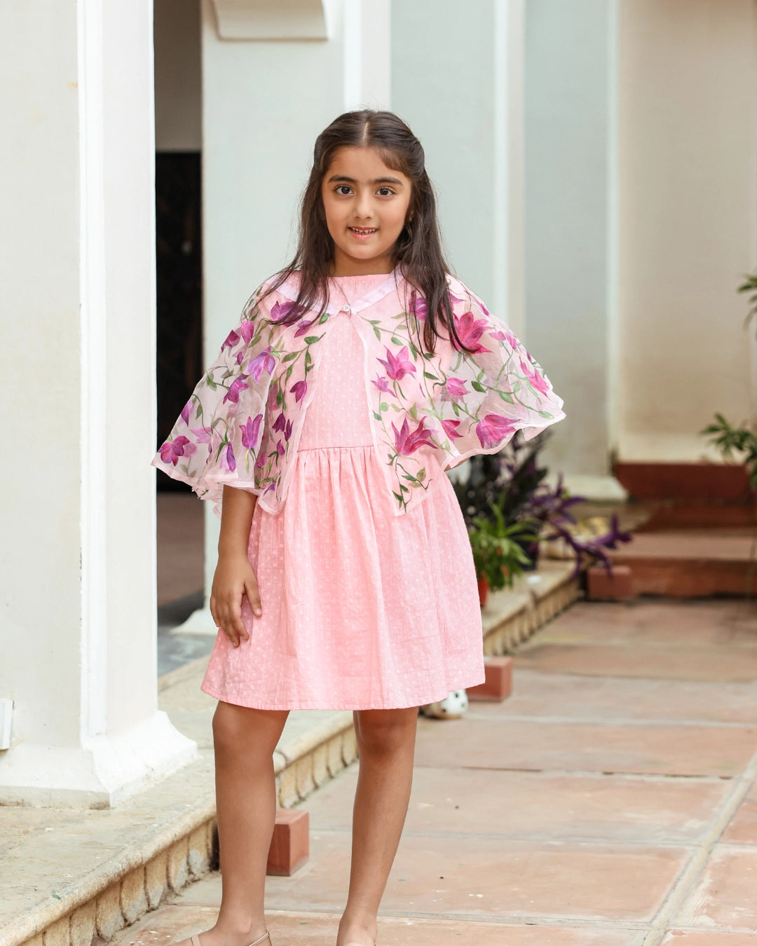 Myra Dress With Cape