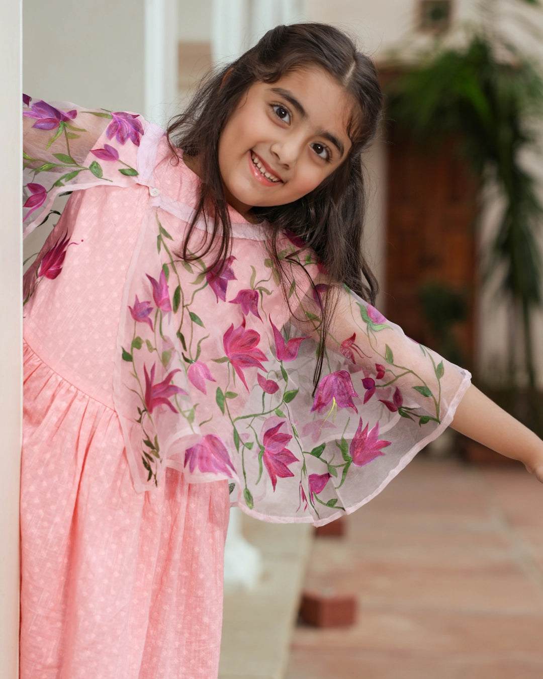 Myra Dress With Cape