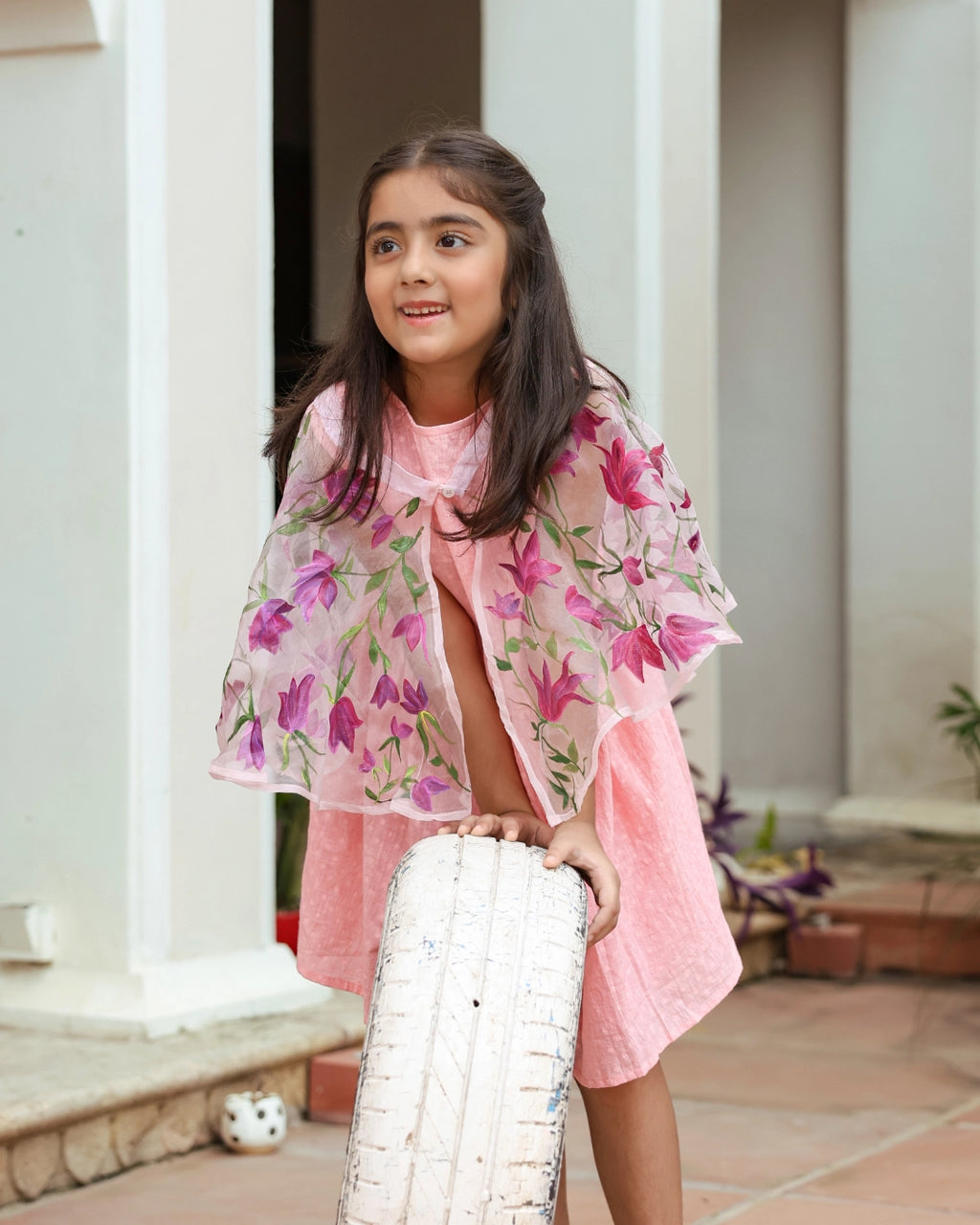 Myra Dress With Cape